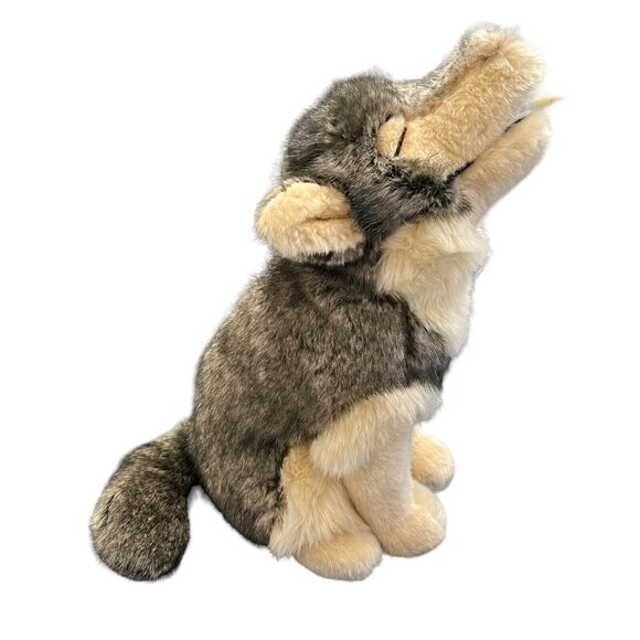 Douglas Cuddle Toys Raina Howling Wolf Stuffed Animal Plush Toy - Picture 2 of 9